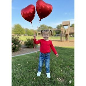 GAP babygap Toddler Girls Heart Print Jeans Size 4T